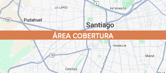 Mapa de cobertura Lo Prado y comunas RM
